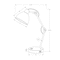 Monarch Specialties Lighting, 17 in.H, Table Lamp, Usb Port, Nickel Metal, Nickel Shade, Modern I 9659 - alternate 4